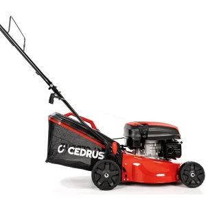 Hahn & Sohn Cedrus KS42 – Benzin-Rasenmäher ohne Antrieb, Y145V-Motor