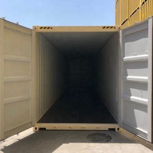 Seecontainer 45 Fuß, weiß, gebraucht, mit Standardtür