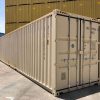Seecontainer 45 Fuß, weiß, gebraucht, mit Standardtür
