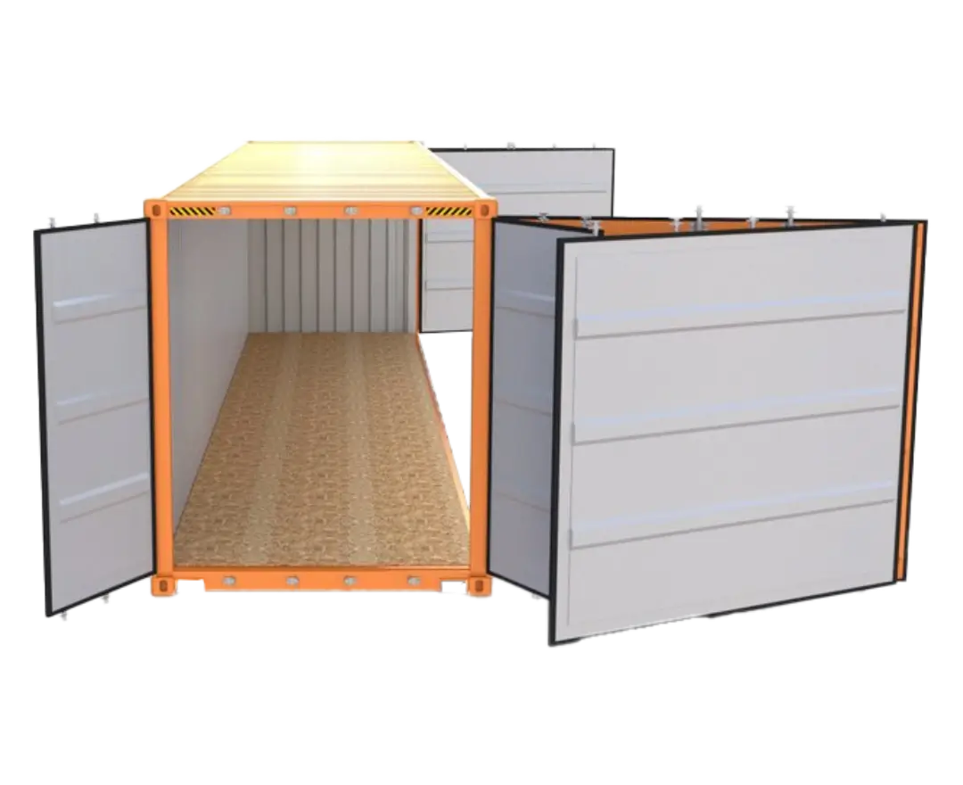 45-Fuß Seecontainer mit Seitentür – Bild 5