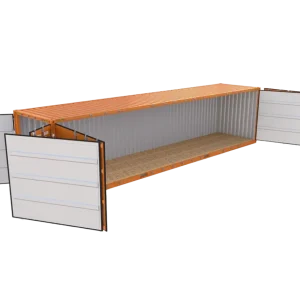 45-Fuß  Seecontainer mit Seitentür