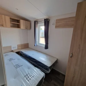 Mobilheim TULA T3 – 40 m² – 2 Schlafzimmer / 4 Betten – Unmöbliert – Satteldach