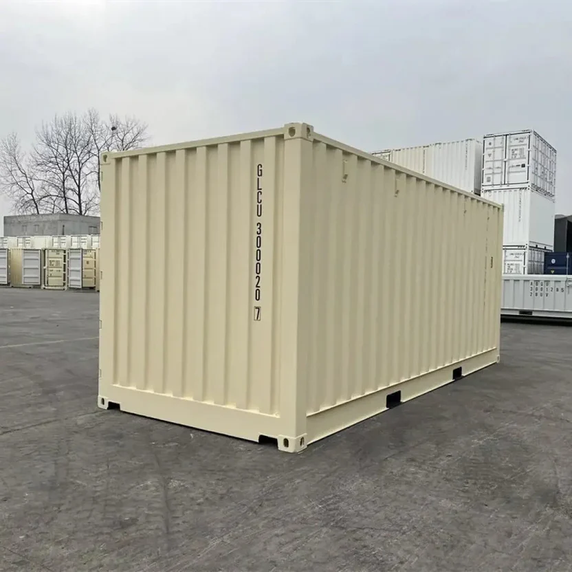 Neuer 20-Fuß-Seecontainer mit Seitenöffnung, beige – Bild 5