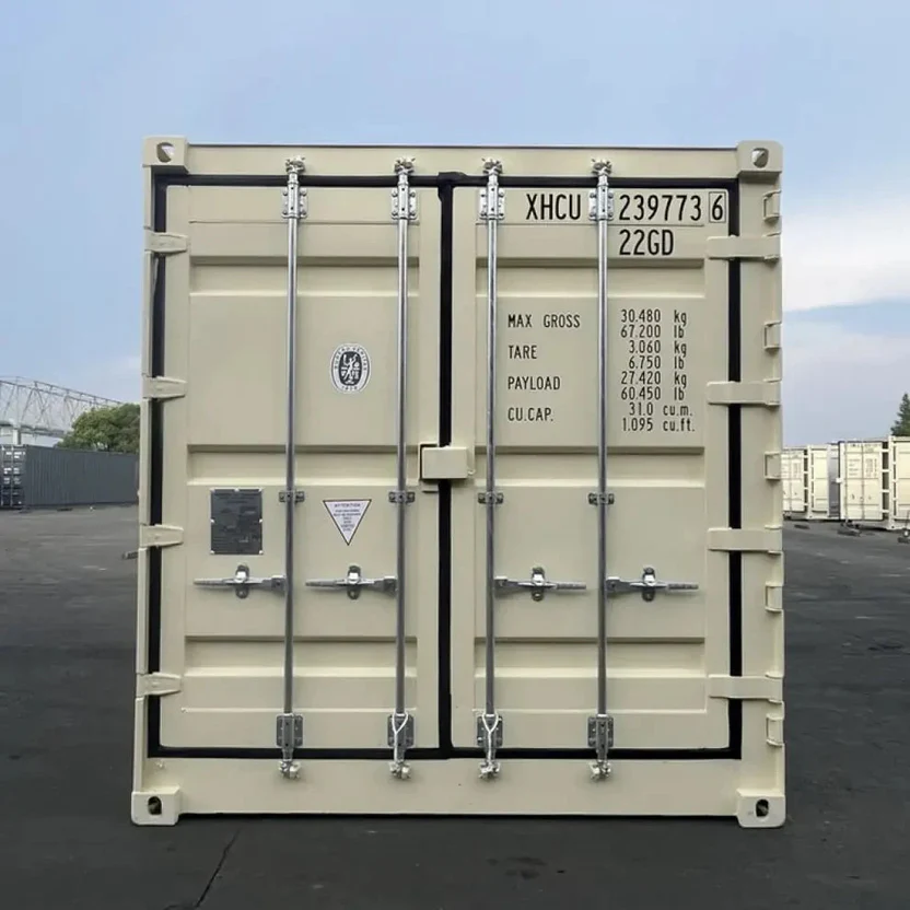 Neuer 20-Fuß-Seecontainer mit Seitenöffnung, beige – Bild 4