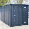 LagerContainerXXL 3 Meter Lagercontainer RAL7021 mit Einflügeltür, A7741