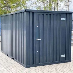 LagerContainerXXL 3 Meter Lagercontainer RAL7021 mit Einflügeltür, A7741