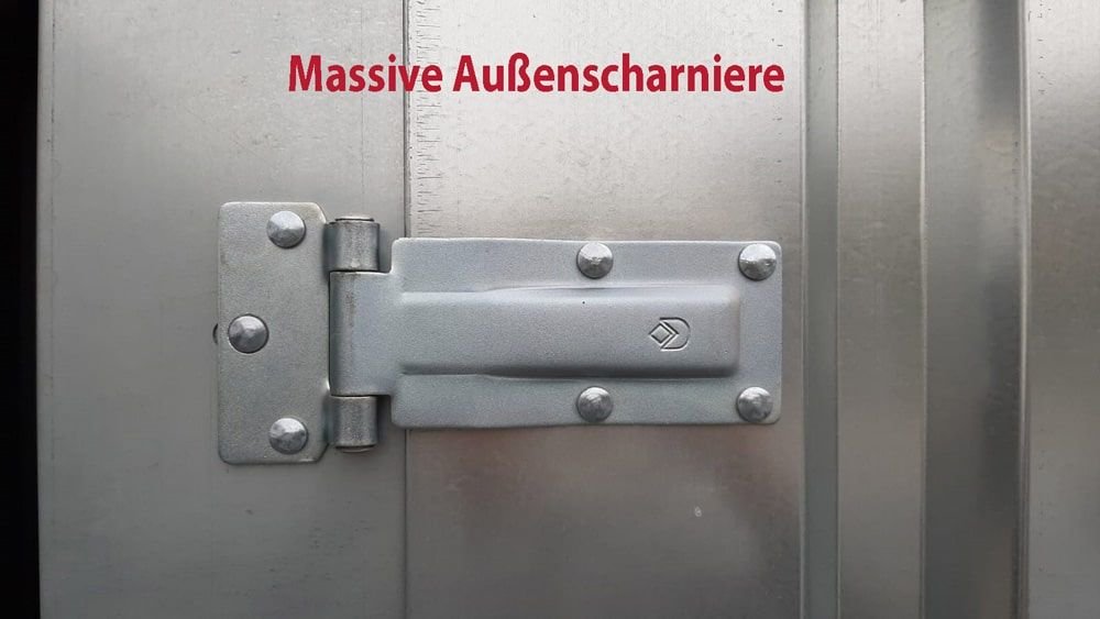 Materialcontainer MC4, verzinkt, H 2090 x B 2142 x T 3882 mm, Tür längsseitig zweiflügelig – Bild 8