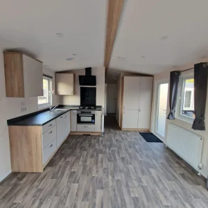 Mobilheim TULA T3 – 40 m² – 2 Schlafzimmer / 4 Betten – Unmöbliert – Satteldach
