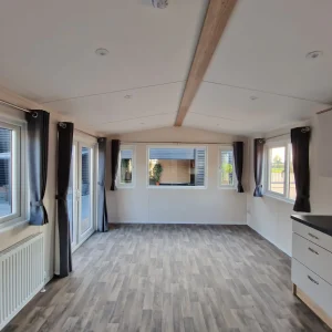 Mobilheim TULA T3 – 40 m² – 2 Schlafzimmer / 4 Betten – Unmöbliert – Satteldach