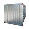 Lagercontainer LC2, verzinkt, mit Doppelflügeltür, H 2190 x B 2180 x T 2230 mm