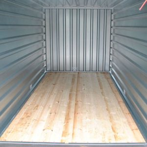 Lagercontainer LC2, verzinkt, mit Doppelflügeltür, H 2190 x B 2180 x T 2230 mm