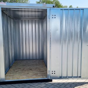 Materialcontainer MC1 verzinkt H 2090 x B 1500 x T 2280 mm Tür stirnseitig einflügelig
