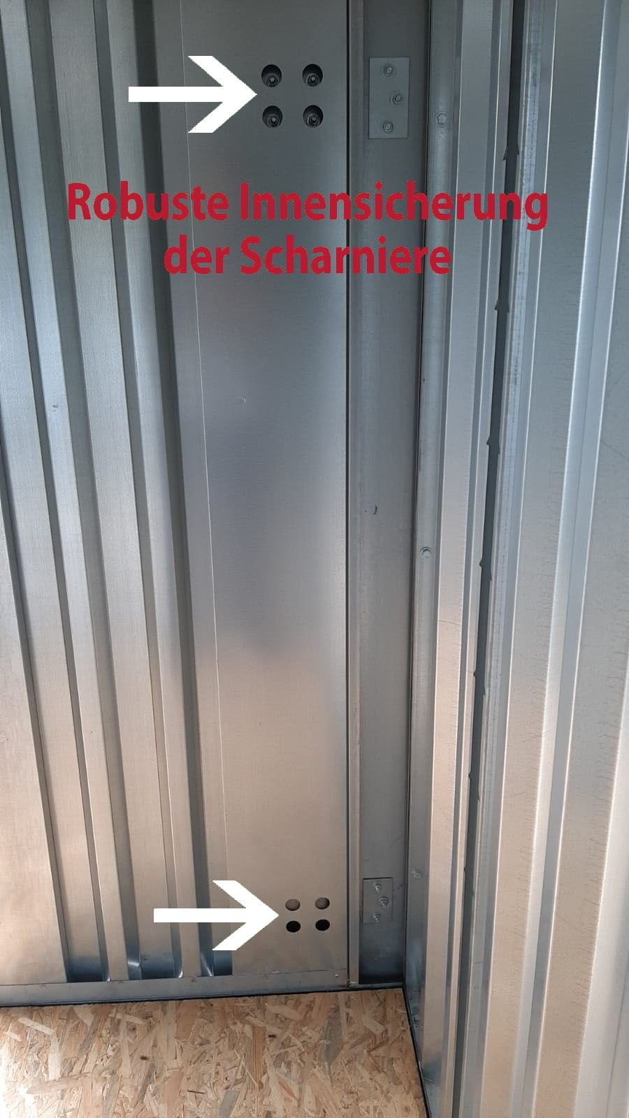 container MC2, verzinkt, H 2090 x B 2142 x T 2022 mm, Tür stirnseitig einflügelig – Bild 5