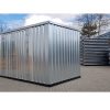 Materialcontainer MC4, verzinkt, H 2090 x B 2142 x T 3882 mm, Tür längsseitig zweiflügelig