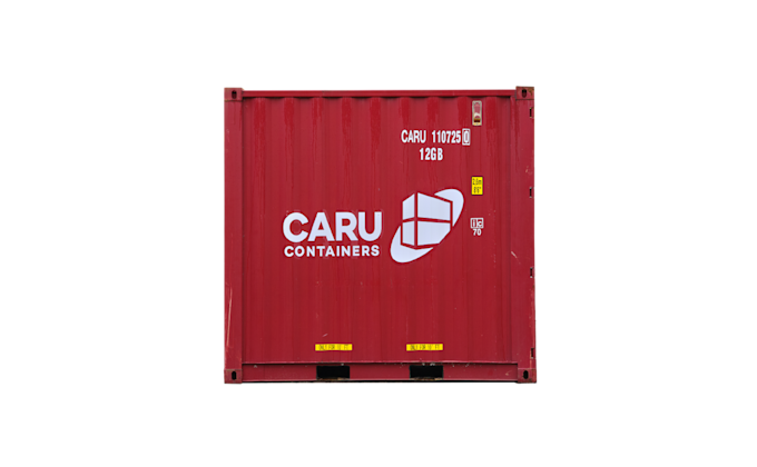 Seecontainer 10 Fuß, rot lackiert, doppeltürig, mit Holzfußboden – Bild 3