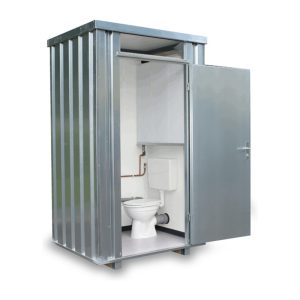 Toilettenbox TB, verzinkt, montiert, mit Frischwassertank 160 L