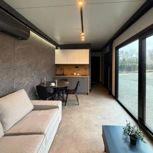 Tiny House Container 30m² – Bezugsfertig – Zeitgenössischer Stil